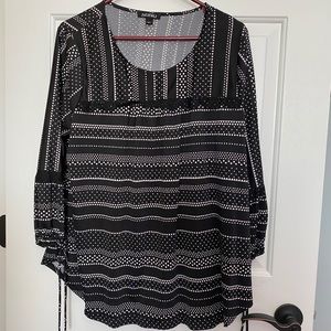 Polka dot and striped top